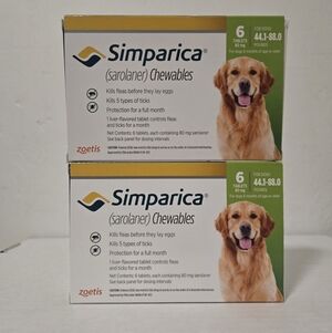 Flea & Tick Protection For 44-88 lbs Large Dogs (12 Tablets)